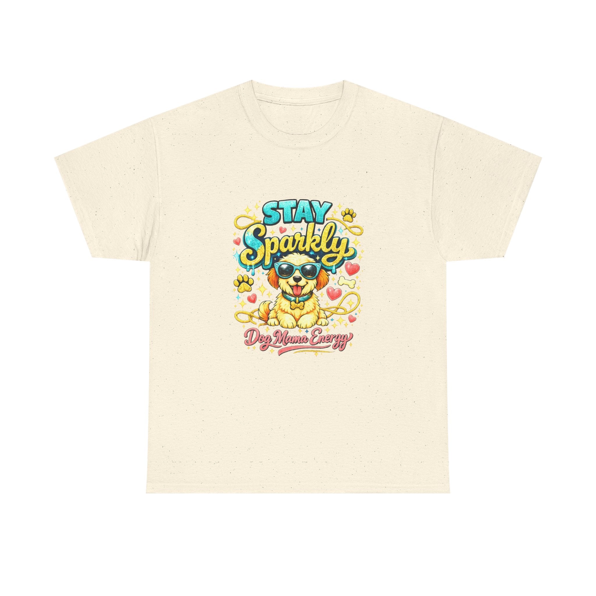 Stay Sparkly Dog Mama T-Shirt | Cute Glitter Pup Graphic Tee