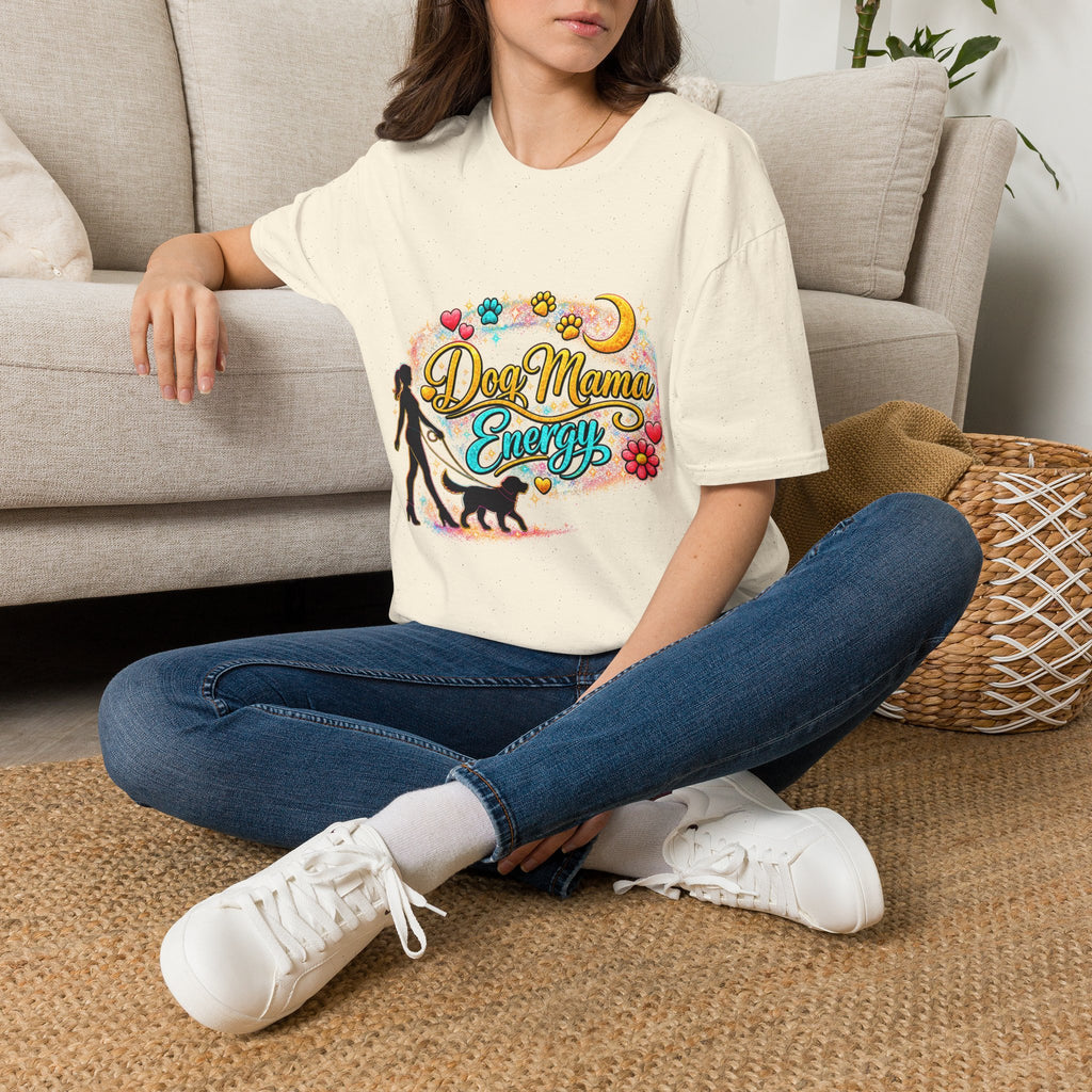 Dog Mama T-Shirt — Cute Paw Print & Silhouette Tee for Pet Lovers