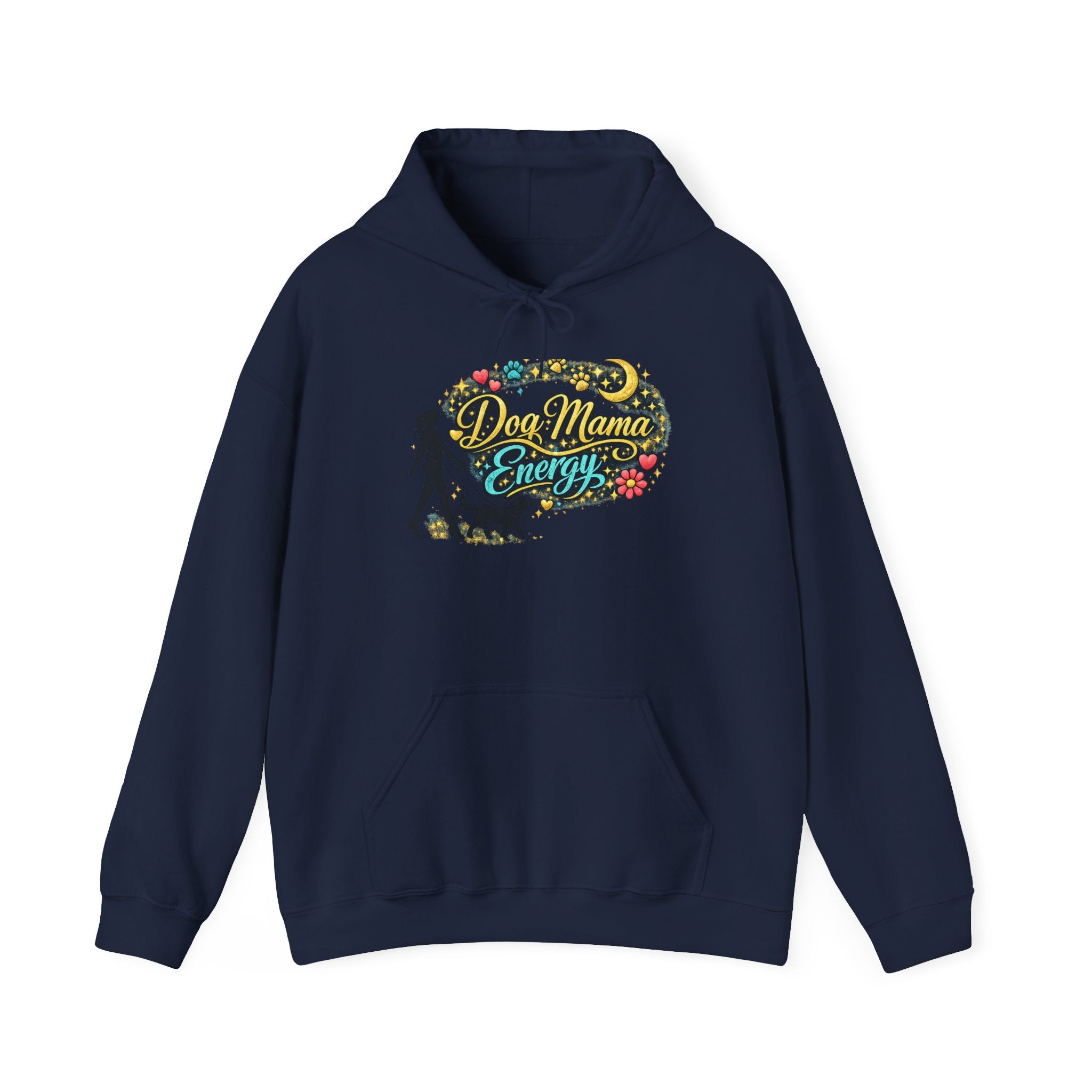 Hoodie — Dog Mama Energy Floral Graphic Pullover