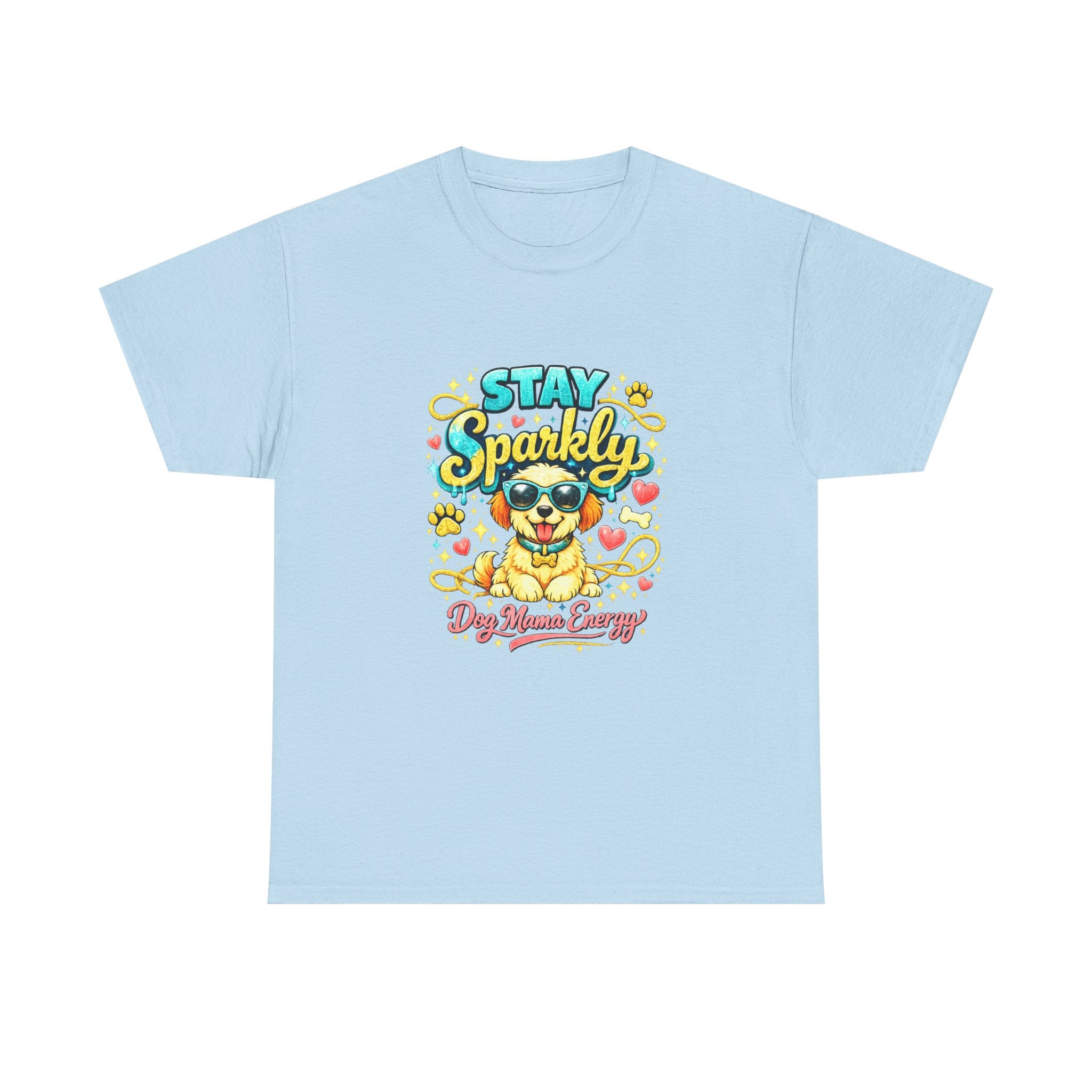 Stay Sparkly Dog Mama T-Shirt | Cute Glitter Pup Graphic Tee