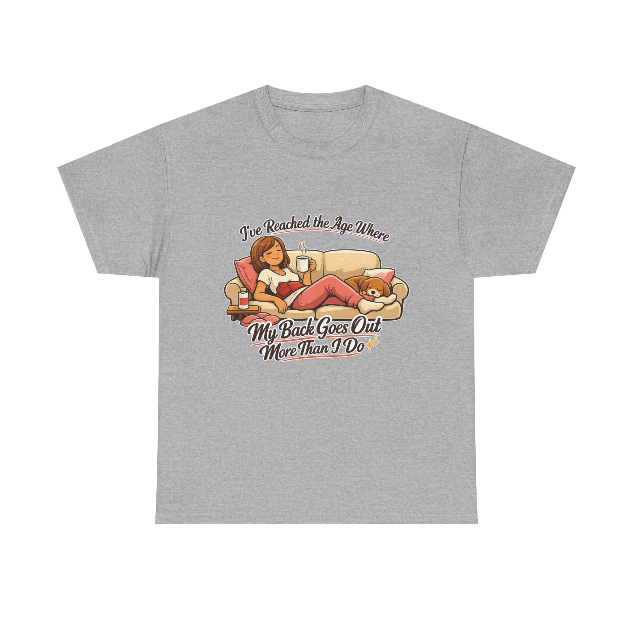 Funny Retro "My Back Goes Out More Than I Do" T-Shirt