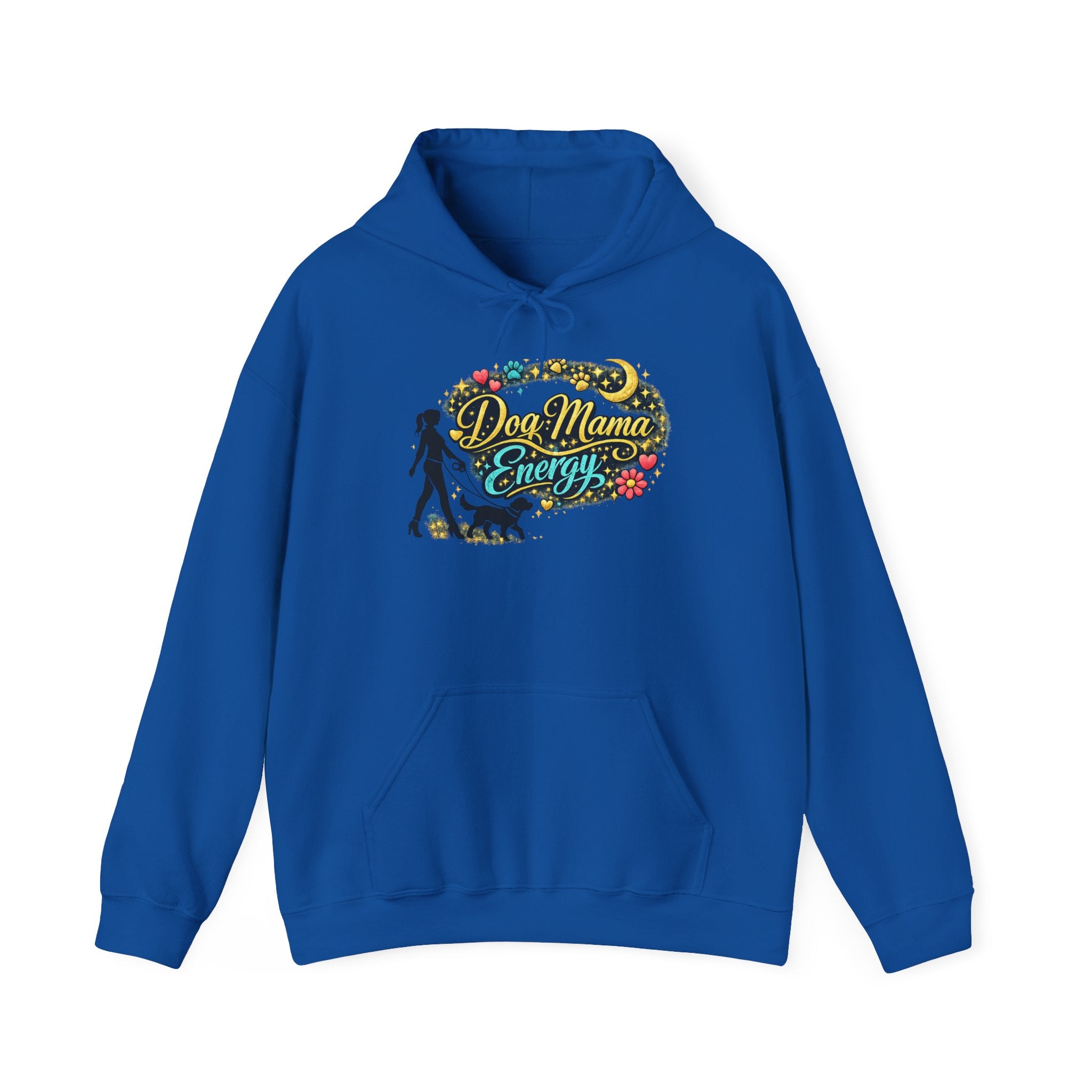 Hoodie — Dog Mama Energy Floral Graphic Pullover