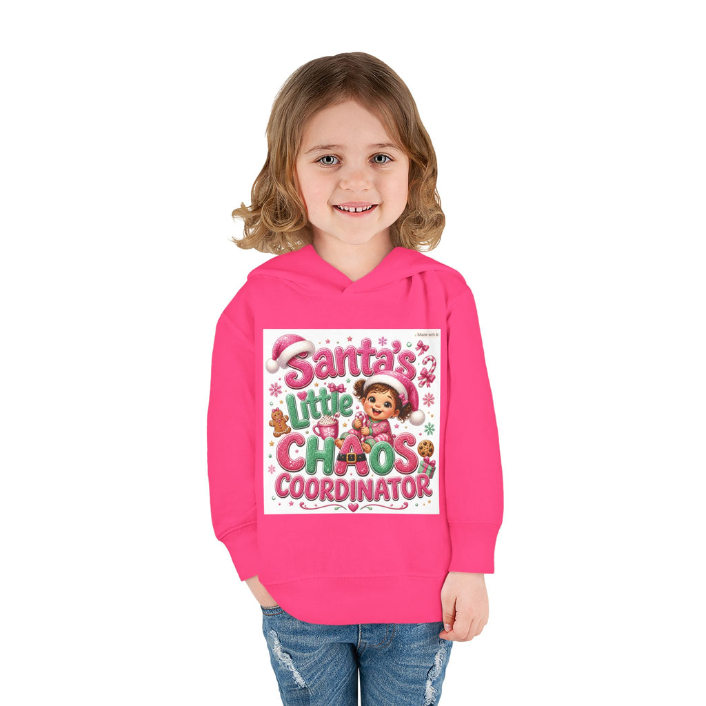Toddler Hoodie - "Santa's Little Chaos Coordinator" Christmas Pullover