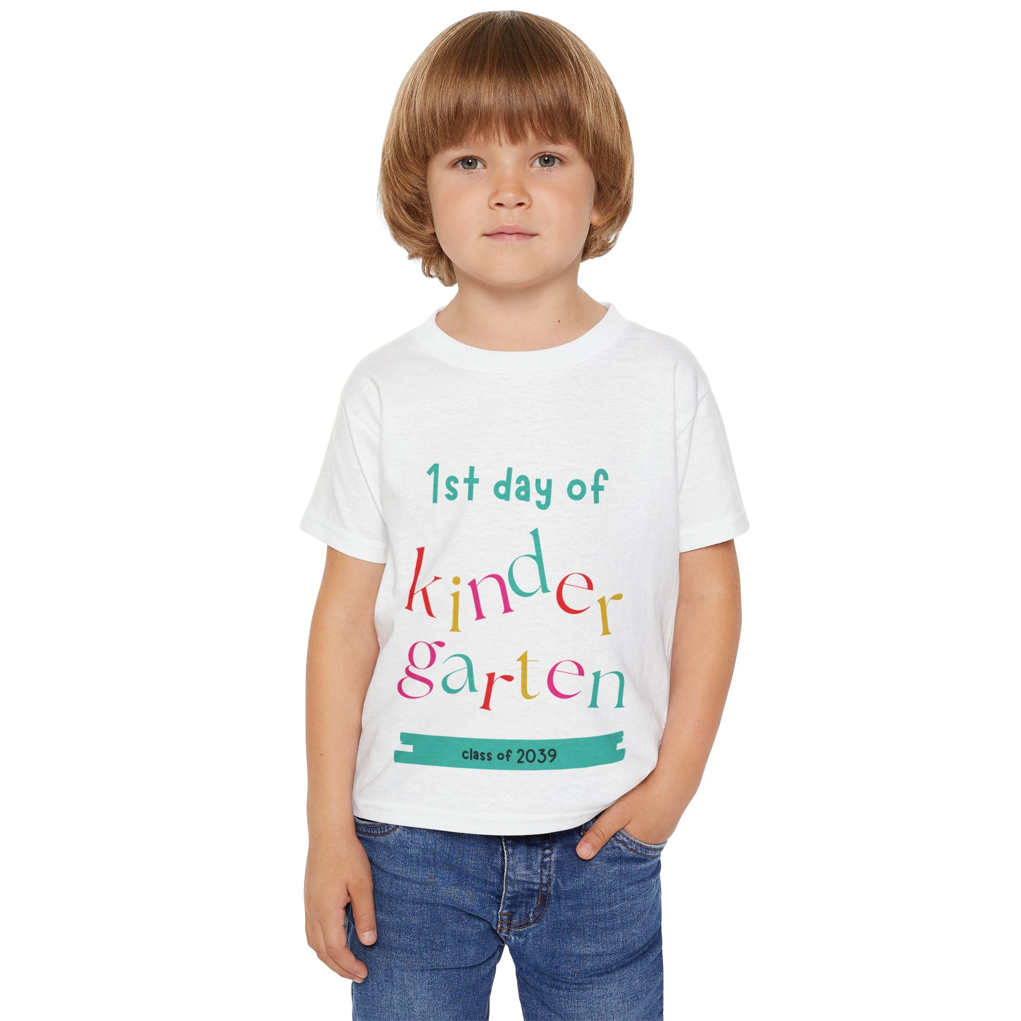 1st Day of Kindergarten Toddler T-Shirt — Class of 2039 Back-to-School Shirt