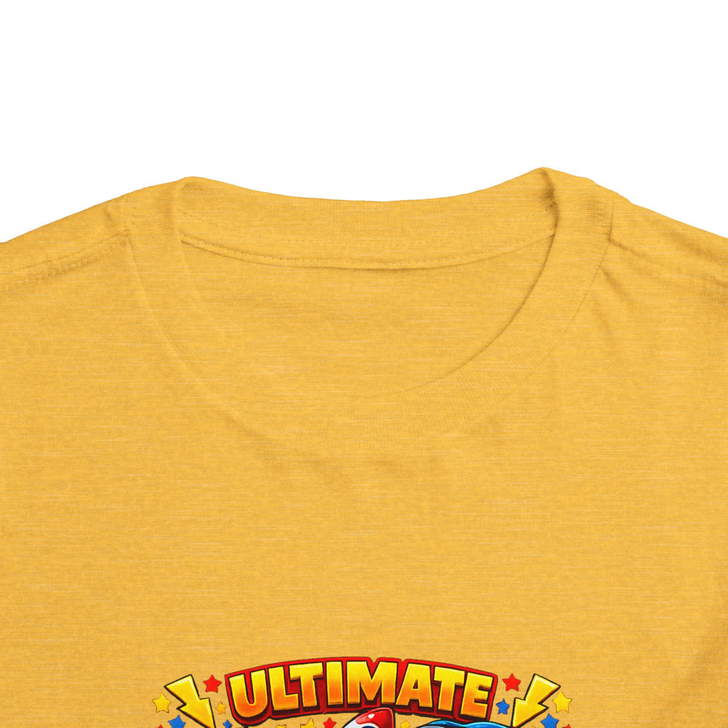 Ultimate Little Dude Toddler Tee — Colorful Gamer Animal Crew Graphic