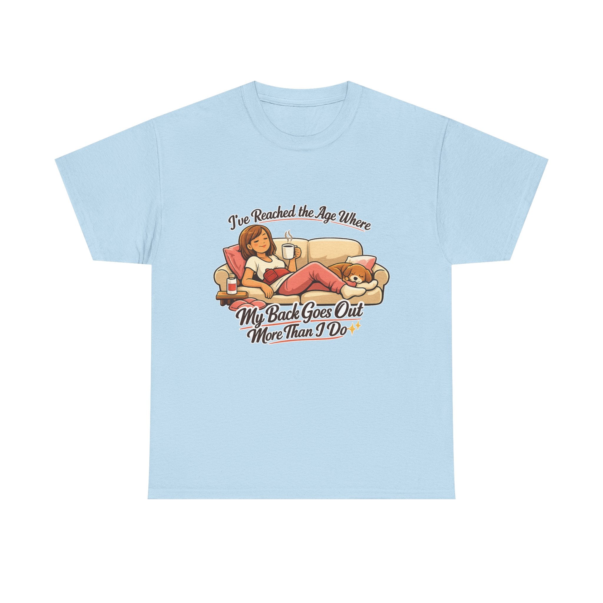 Funny Retro "My Back Goes Out More Than I Do" T-Shirt