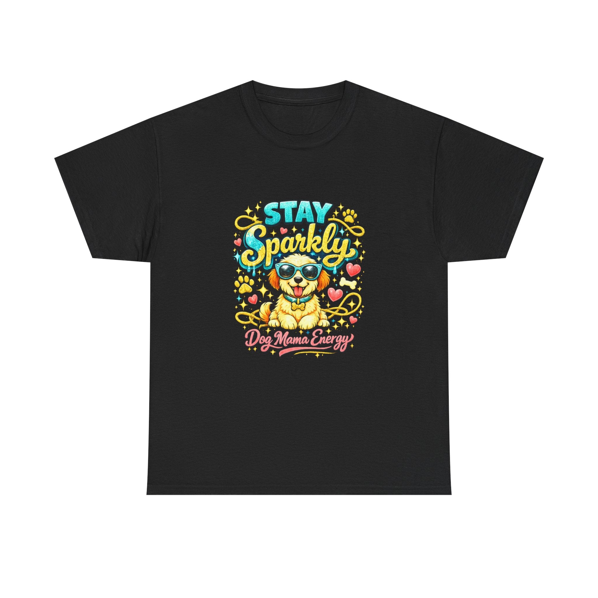 Stay Sparkly Dog Mama T-Shirt | Cute Glitter Pup Graphic Tee