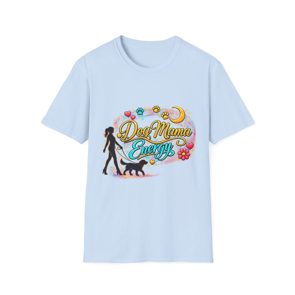 Dog Mama T-Shirt — Cute Paw Print & Silhouette Tee for Pet Lovers