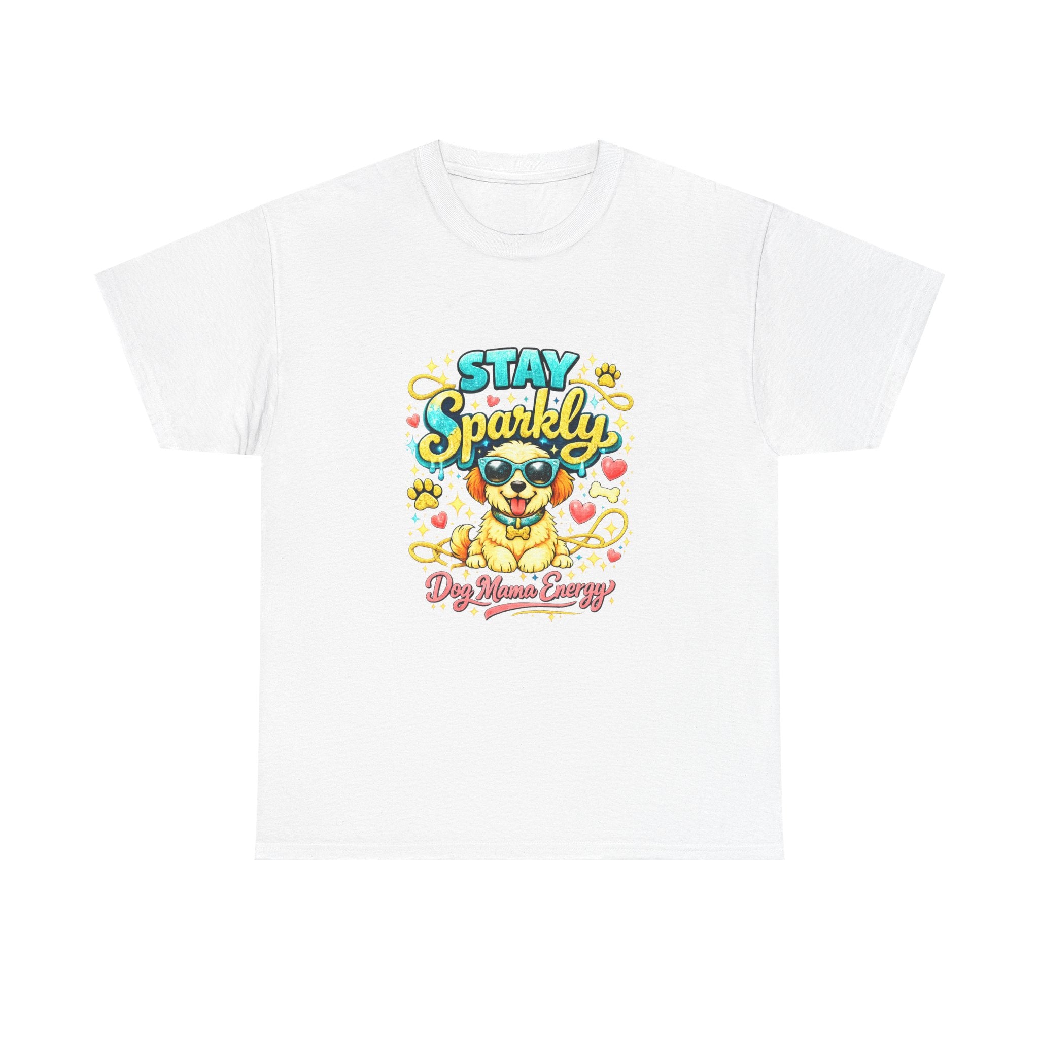 Stay Sparkly Dog Mama T-Shirt | Cute Glitter Pup Graphic Tee