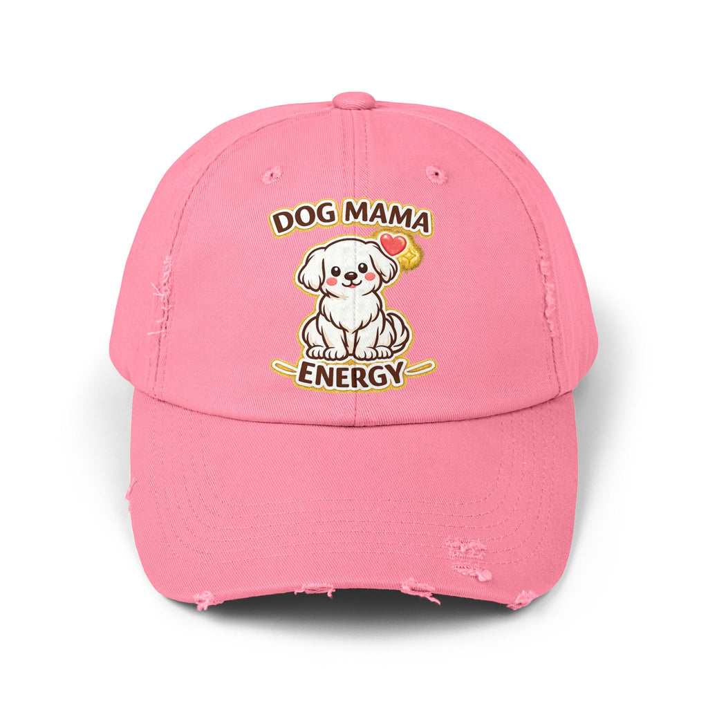 Dog Mama Energy Distressed Cap