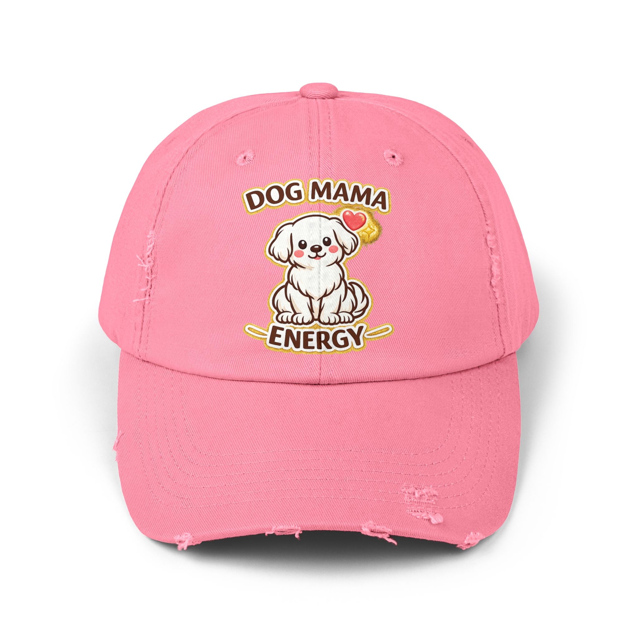 Dog Mama Energy Distressed Cap