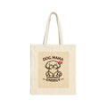 Tote Bag — Dog Mama Energy Canvas Tote (Cute Puppy, Heart)