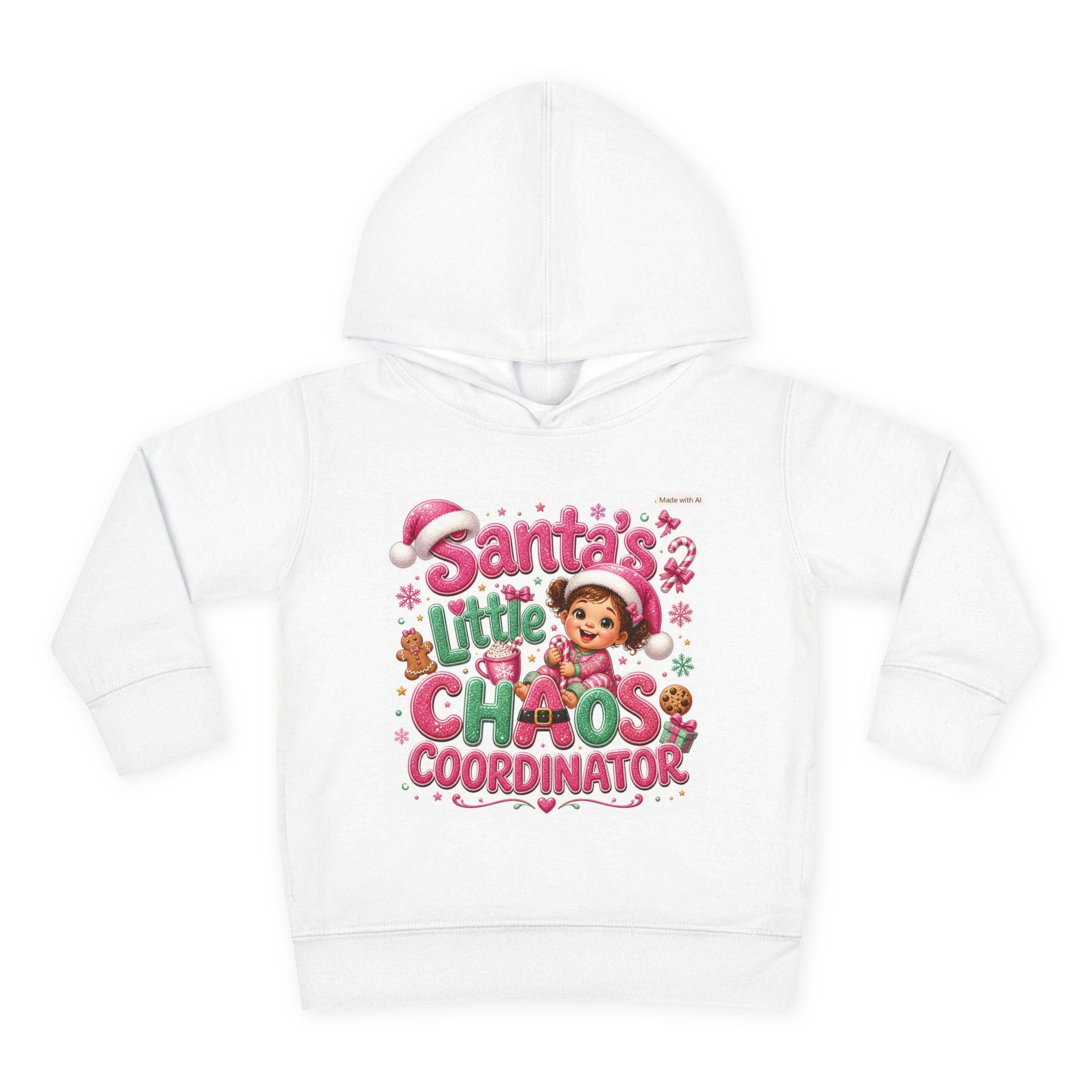 Toddler Hoodie - "Santa's Little Chaos Coordinator" Christmas Pullover
