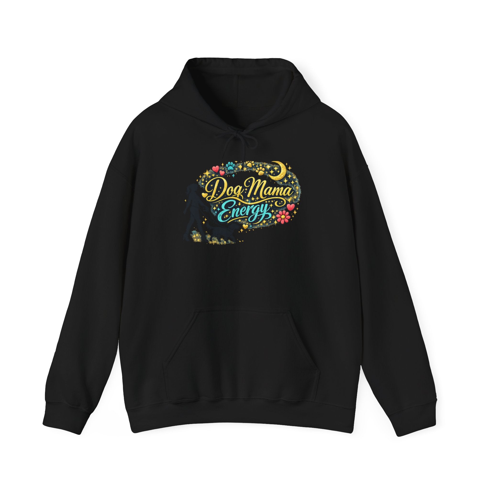 Hoodie — Dog Mama Energy Floral Graphic Pullover