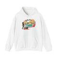 Dog Mama Crew Hoodie – Colorful Retro Paw Print Design