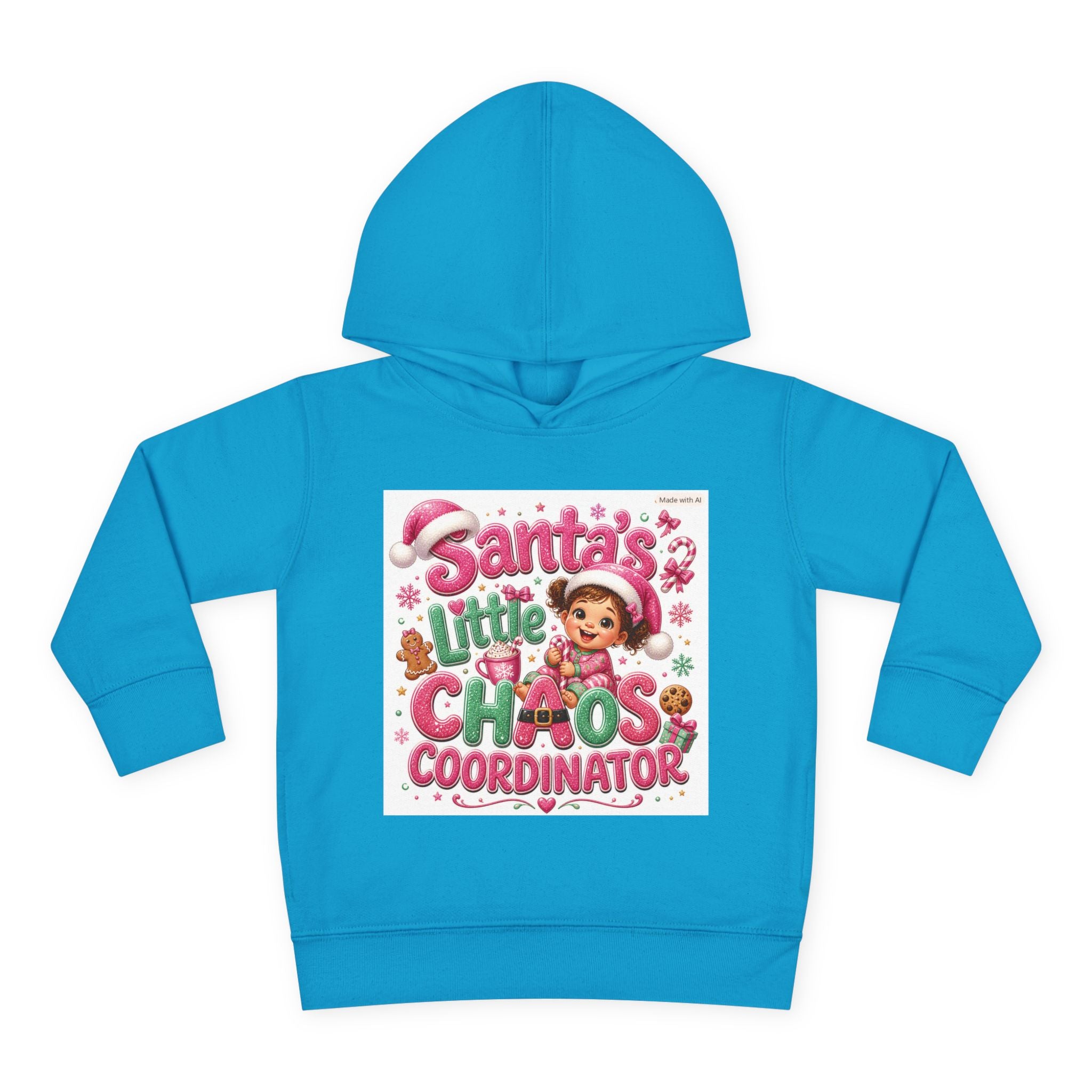 Toddler Hoodie - "Santa's Little Chaos Coordinator" Christmas Pullover