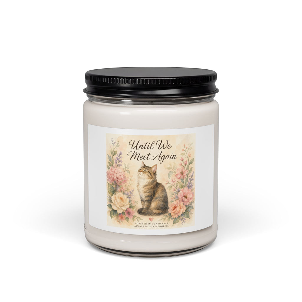 Memorial Cat Soy Candle 9oz — "Until We Meet Again"