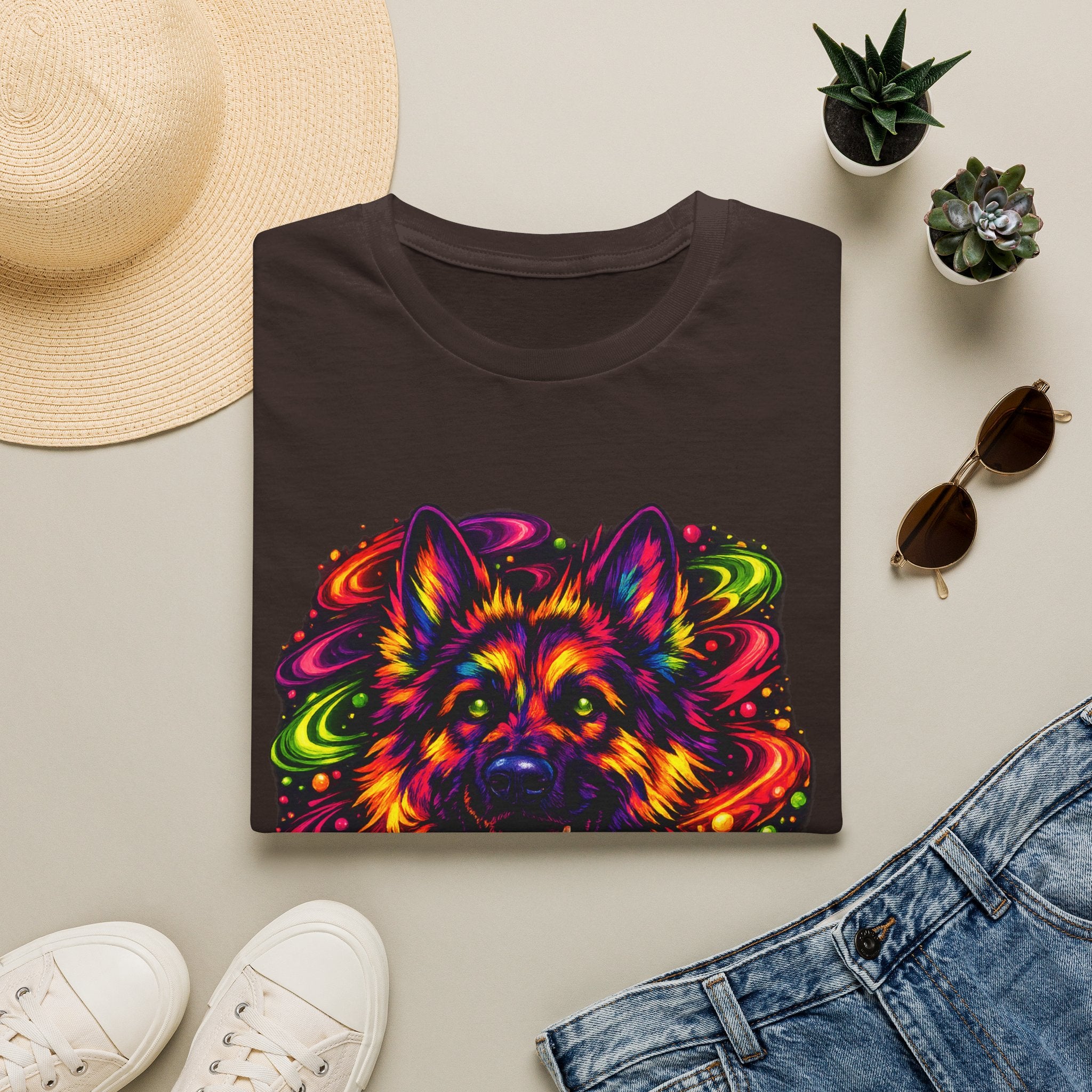 Psychedelic German Shepherd T-Shirt