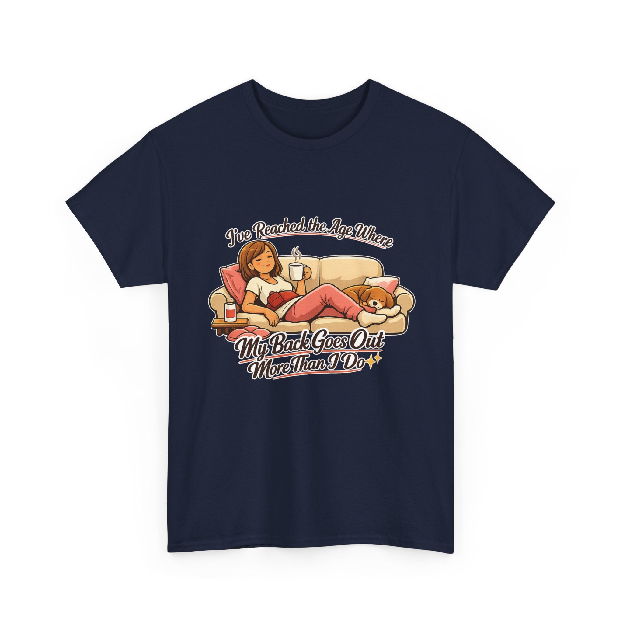 Funny Retro "My Back Goes Out More Than I Do" T-Shirt