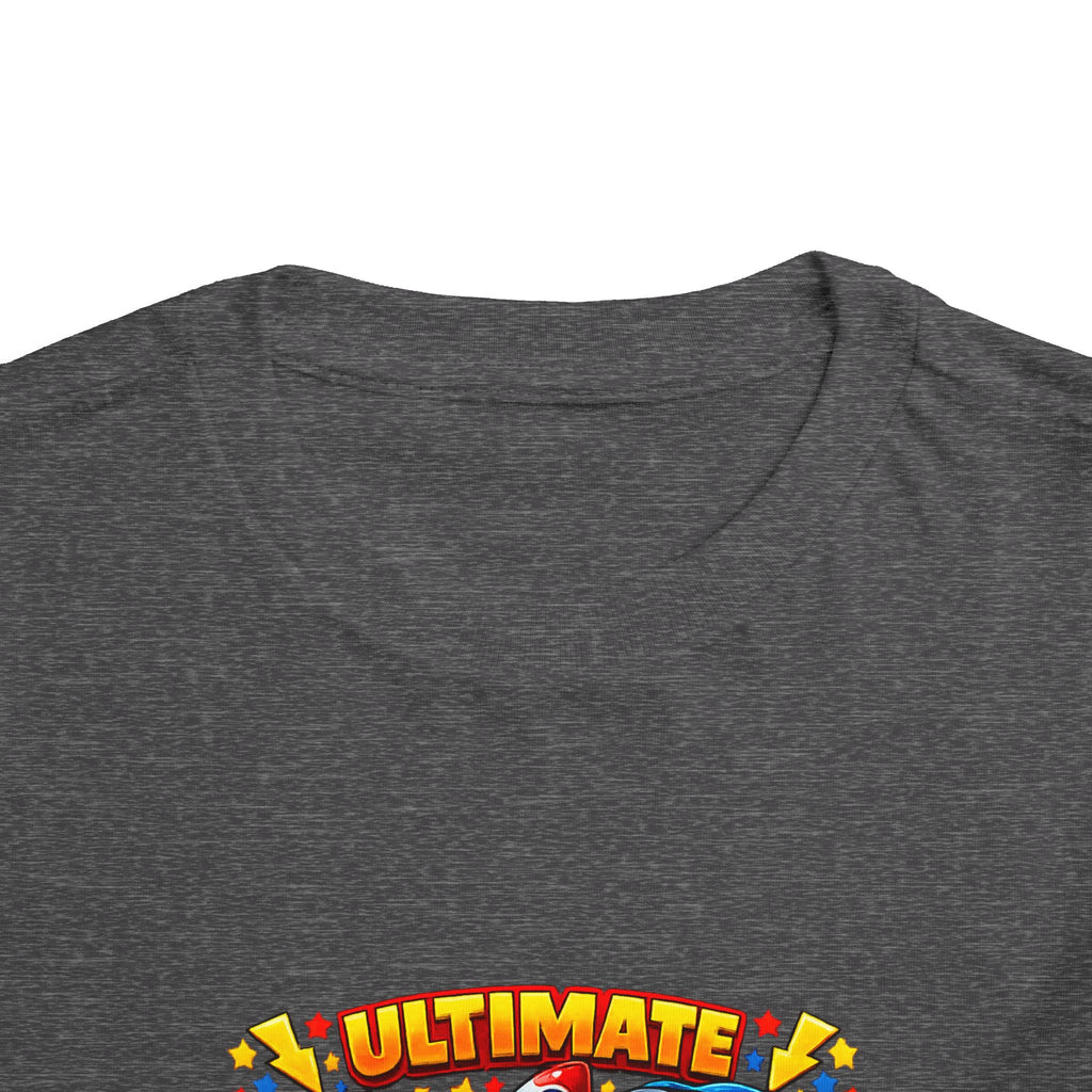 Ultimate Little Dude Toddler Tee — Colorful Gamer Animal Crew Graphic