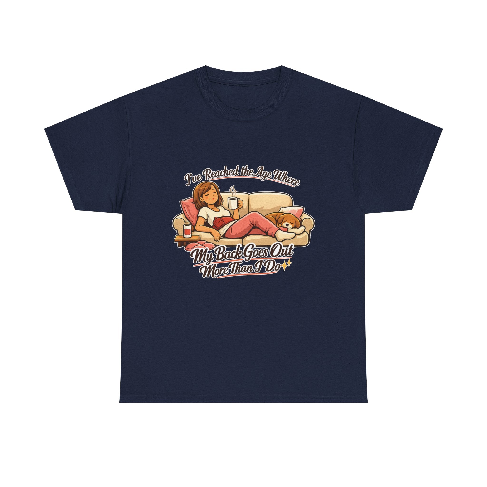 Funny Retro "My Back Goes Out More Than I Do" T-Shirt
