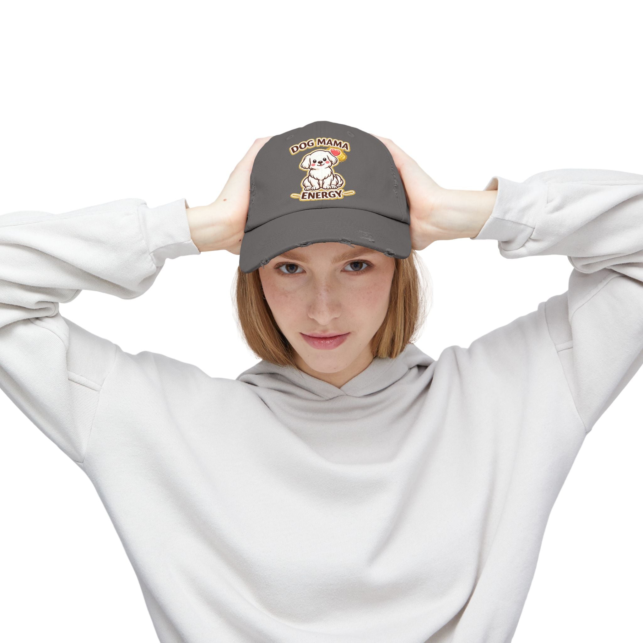 Dog Mama Energy Distressed Cap
