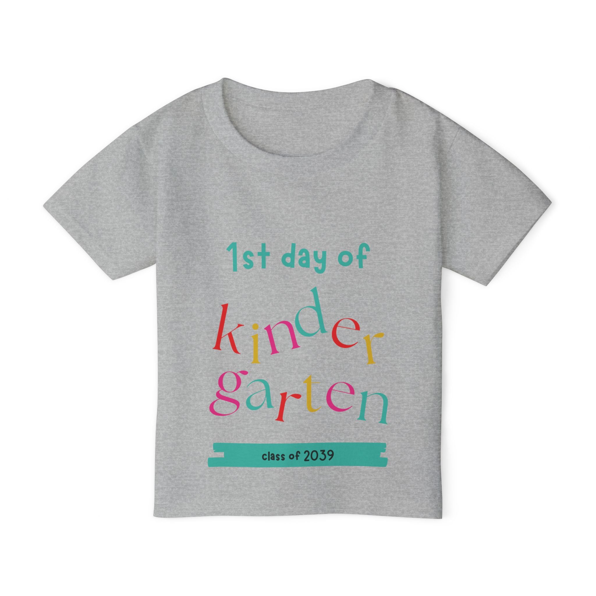 1st Day of Kindergarten Toddler T-Shirt — Class of 2039 Back-to-School Shirt