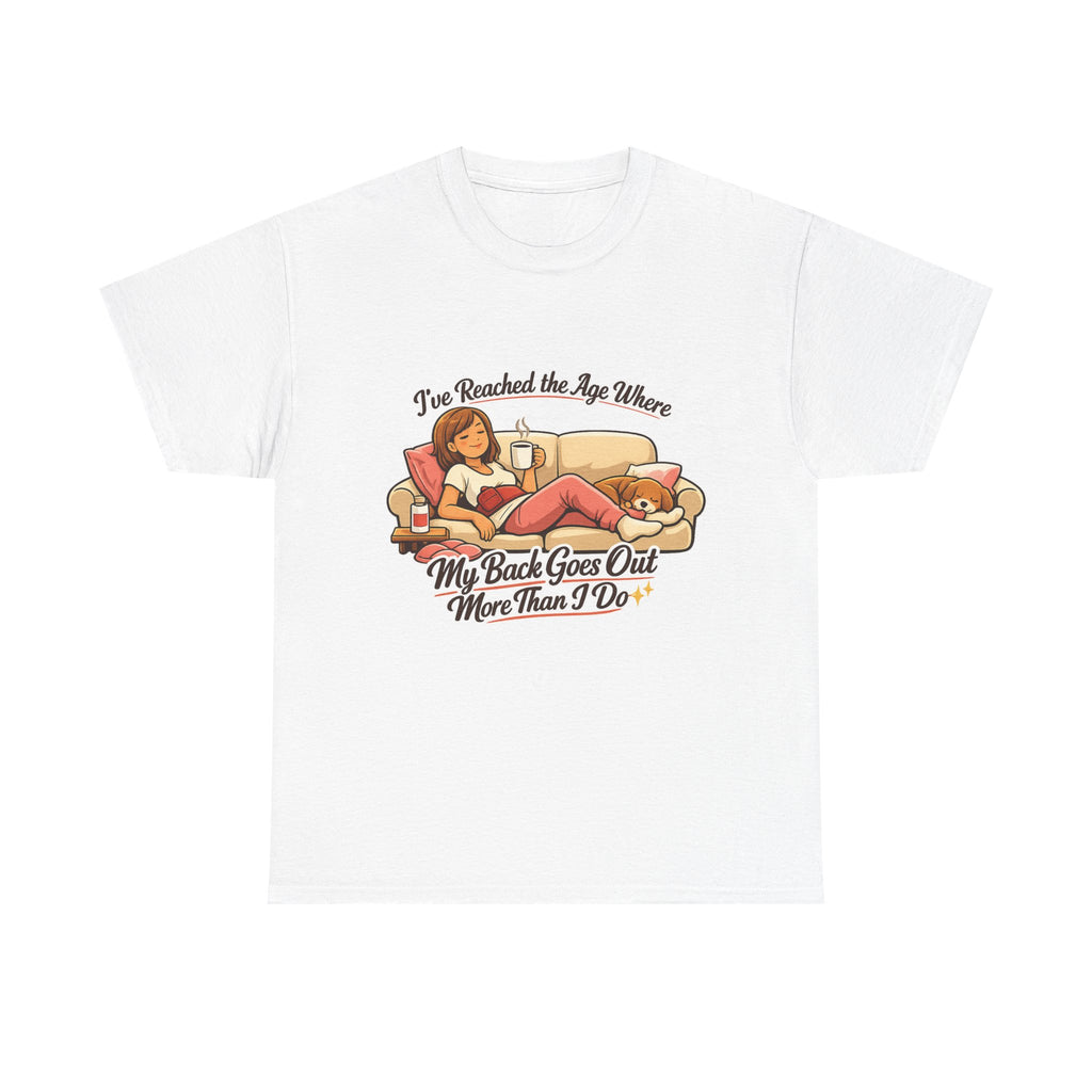Funny Retro "My Back Goes Out More Than I Do" T-Shirt