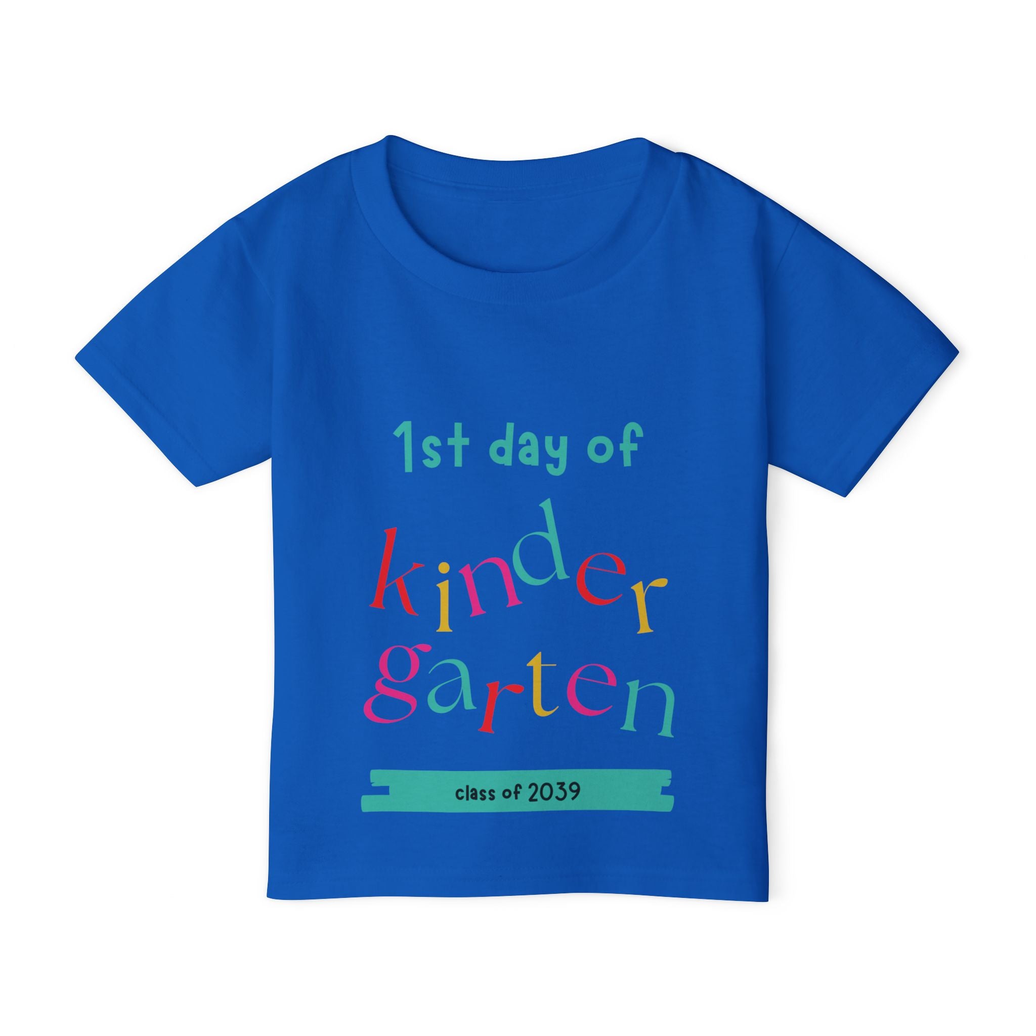 1st Day of Kindergarten Toddler T-Shirt — Class of 2039 Back-to-School Shirt