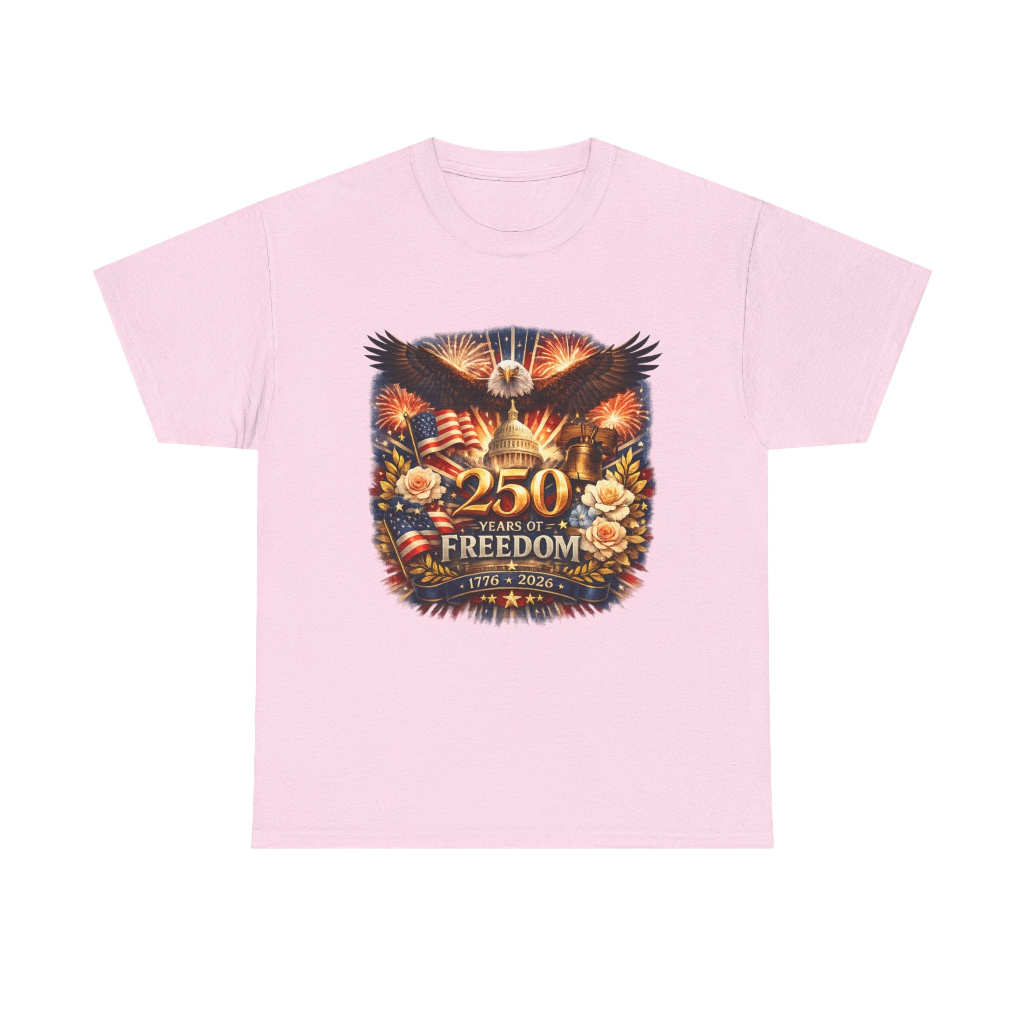 T-Shirt — 250 Years of Freedom Patriotic Eagle Fourth of July Tee