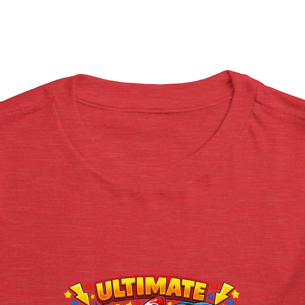 Ultimate Little Dude Toddler Tee — Colorful Gamer Animal Crew Graphic