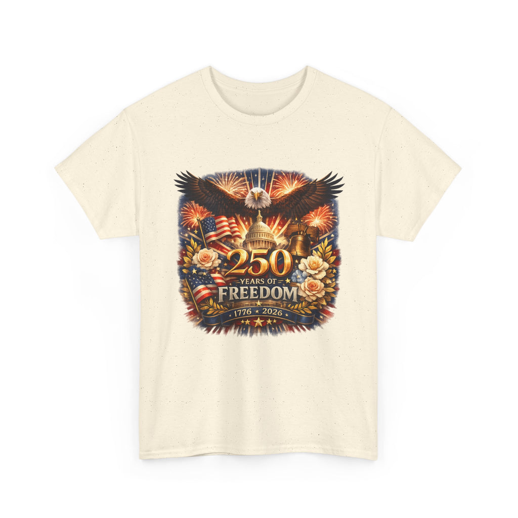 T-Shirt — 250 Years of Freedom Patriotic Eagle Fourth of July Tee
