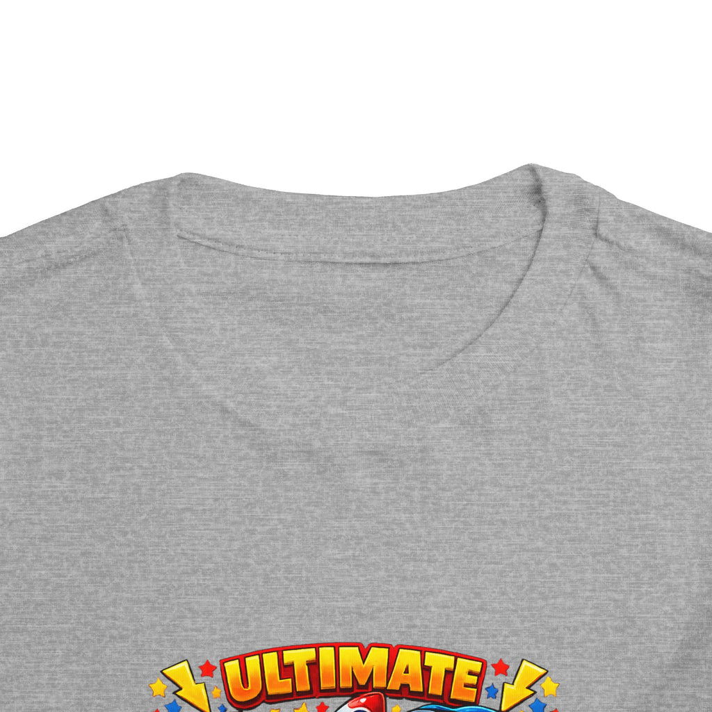Ultimate Little Dude Toddler Tee — Colorful Gamer Animal Crew Graphic