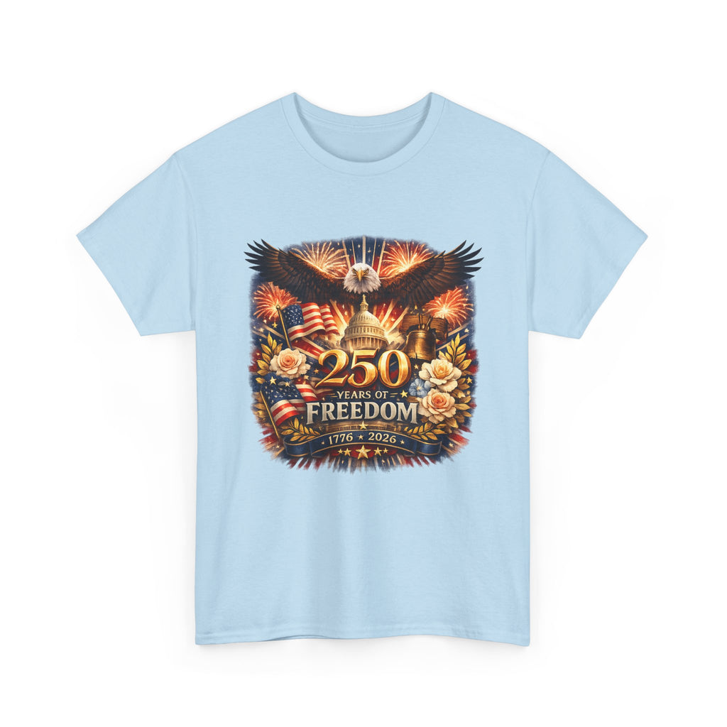 T-Shirt — 250 Years of Freedom Patriotic Eagle Fourth of July Tee