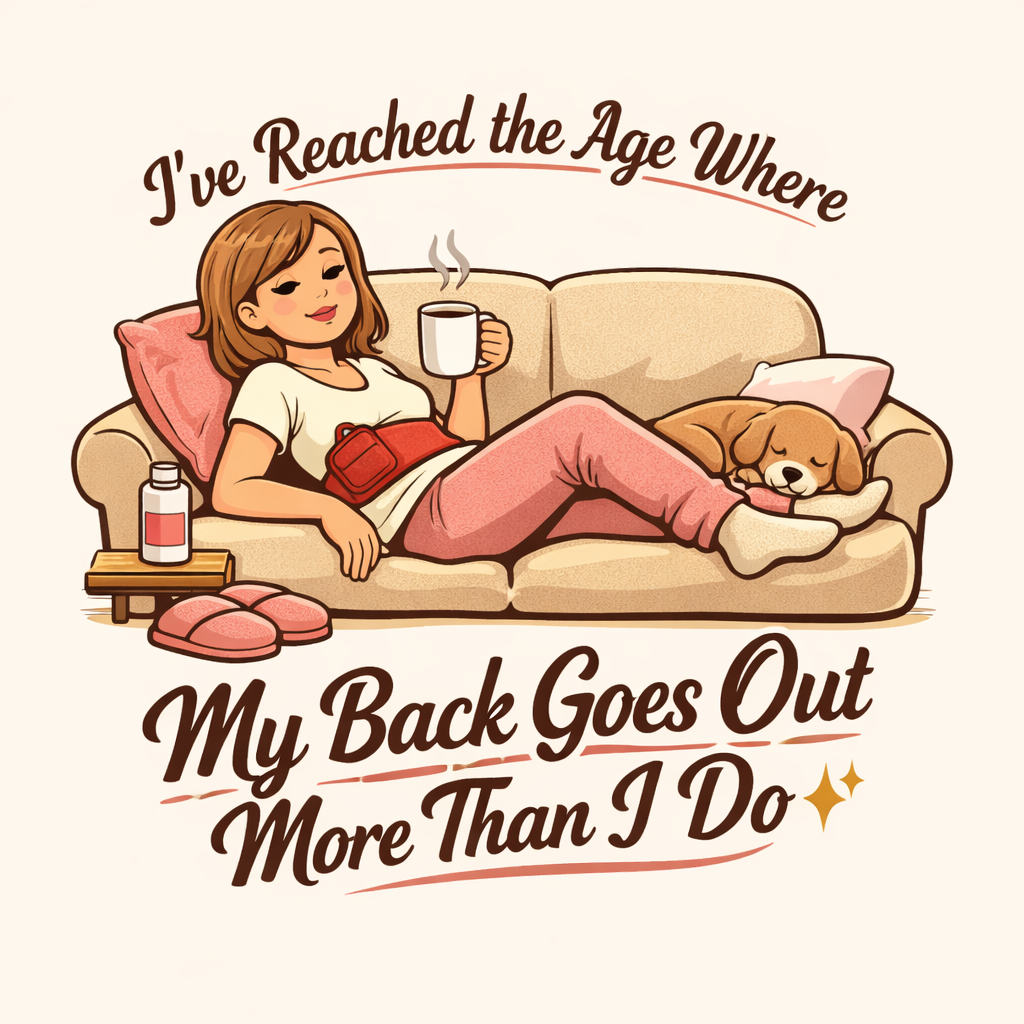 Funny Retro "My Back Goes Out More Than I Do" T-Shirt