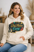 Hoodie — Dog Mama Energy Floral Graphic Pullover