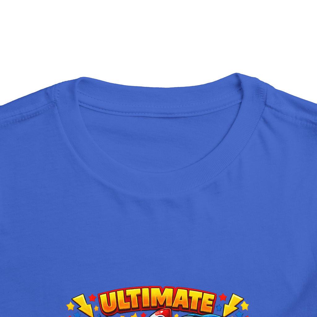 Ultimate Little Dude Toddler Tee — Colorful Gamer Animal Crew Graphic