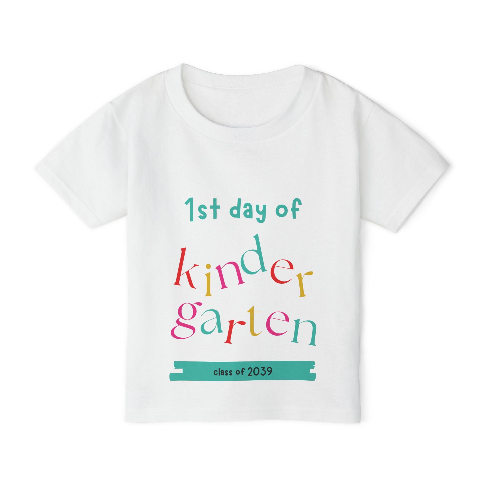 1st Day of Kindergarten Toddler T-Shirt — Class of 2039 Back-to-School Shirt