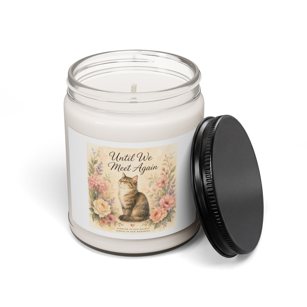 Memorial Cat Soy Candle 9oz — "Until We Meet Again"