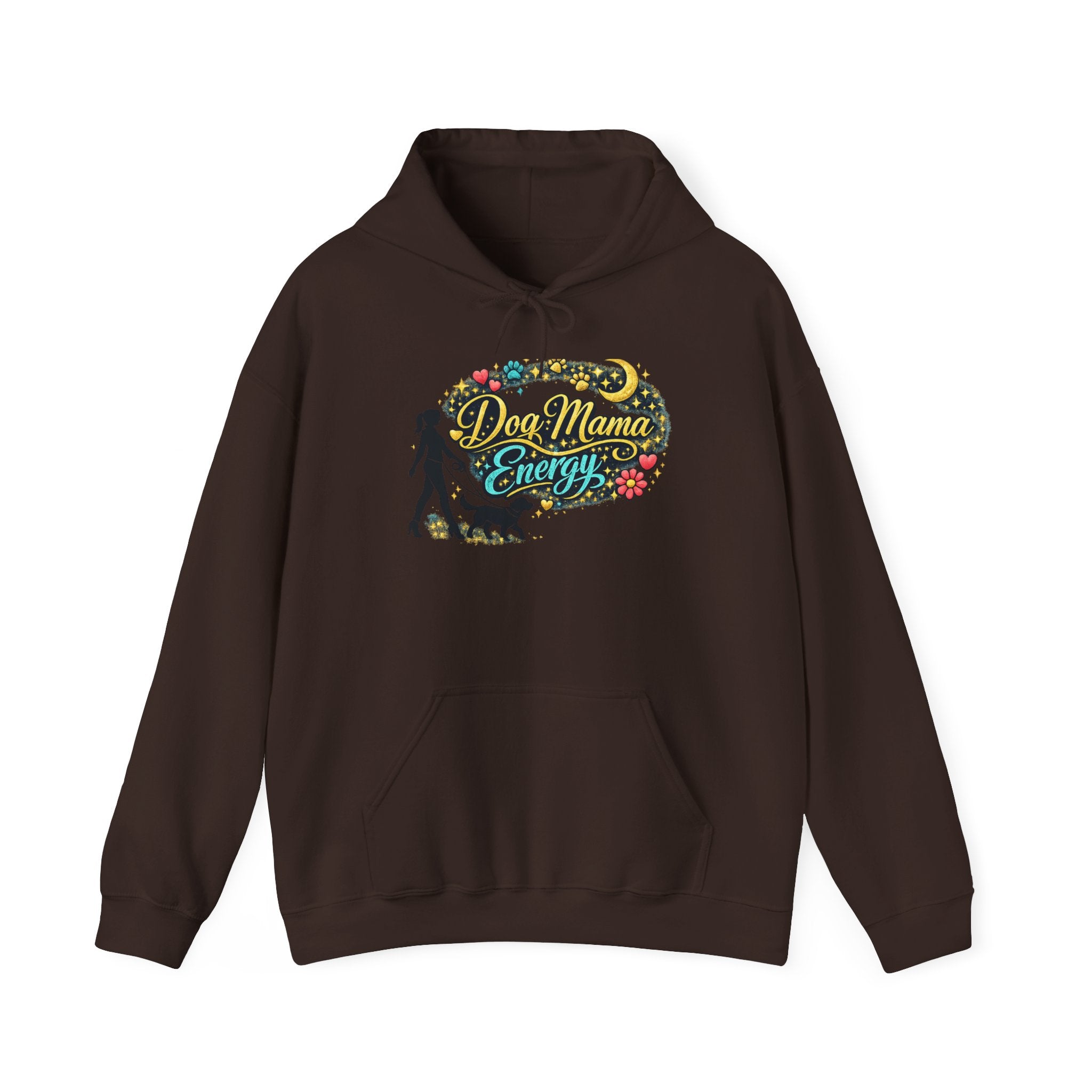Hoodie — Dog Mama Energy Floral Graphic Pullover