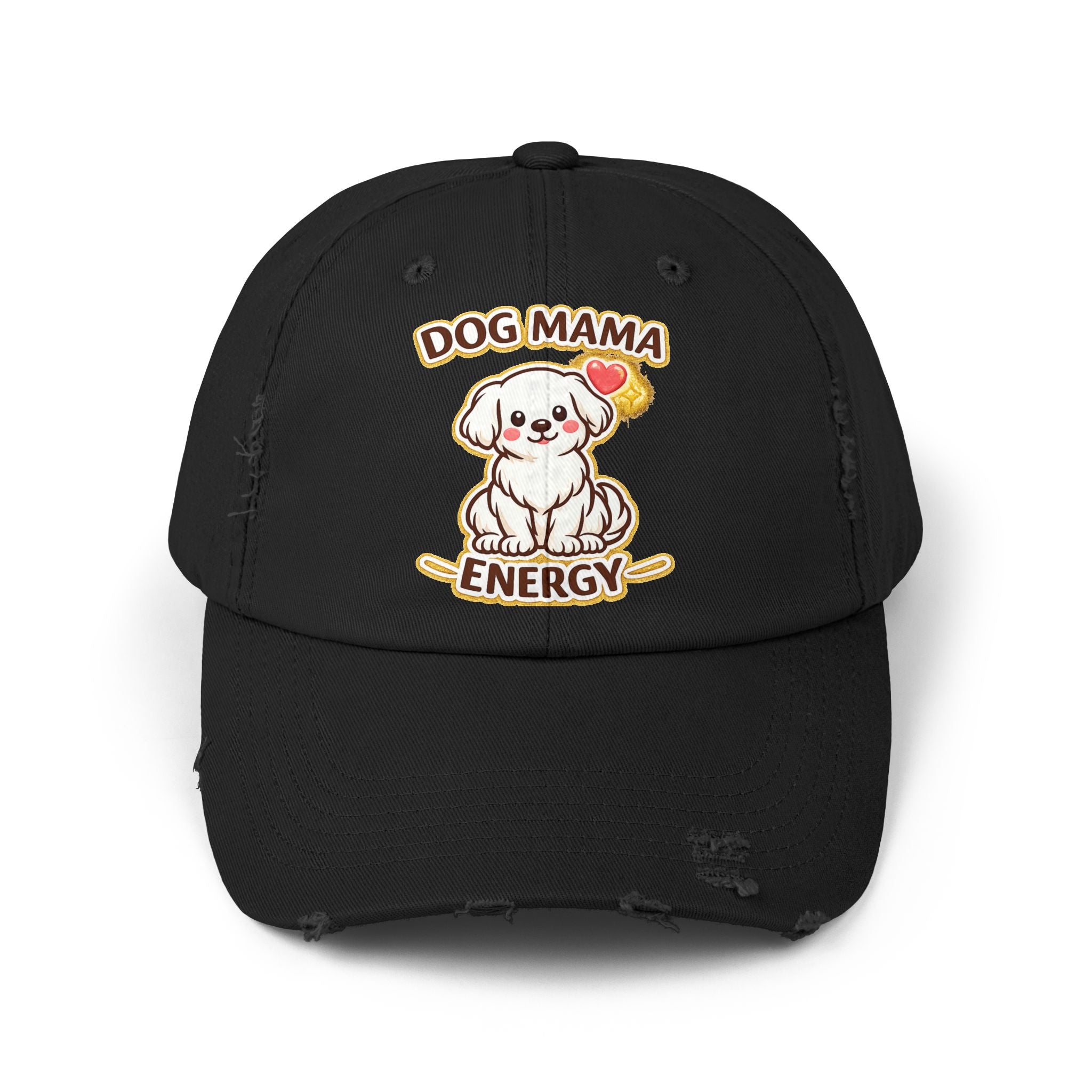 Dog Mama Energy Distressed Cap