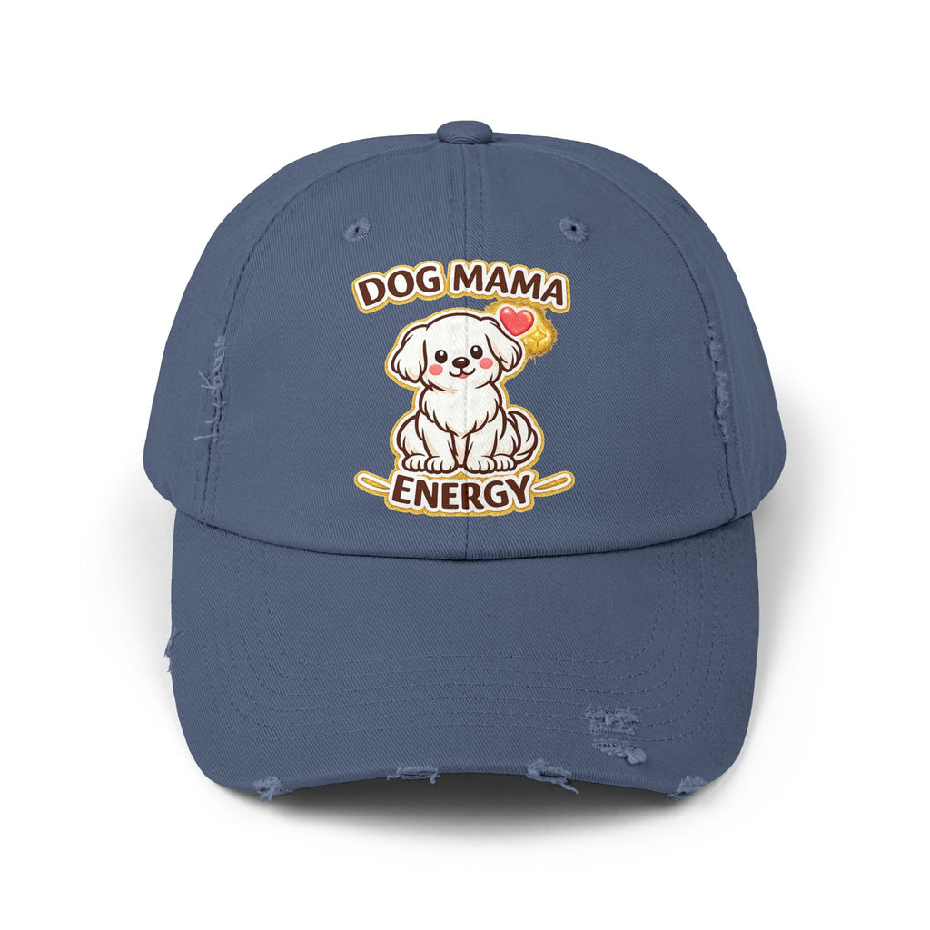 Dog Mama Energy Distressed Cap