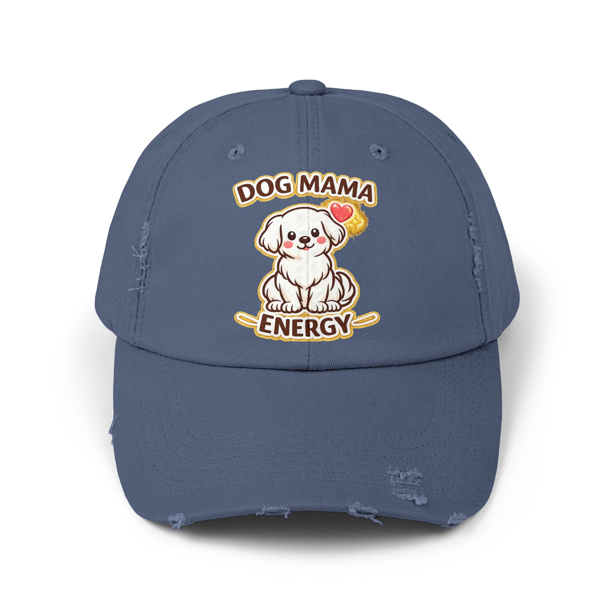 Dog Mama Energy Distressed Cap