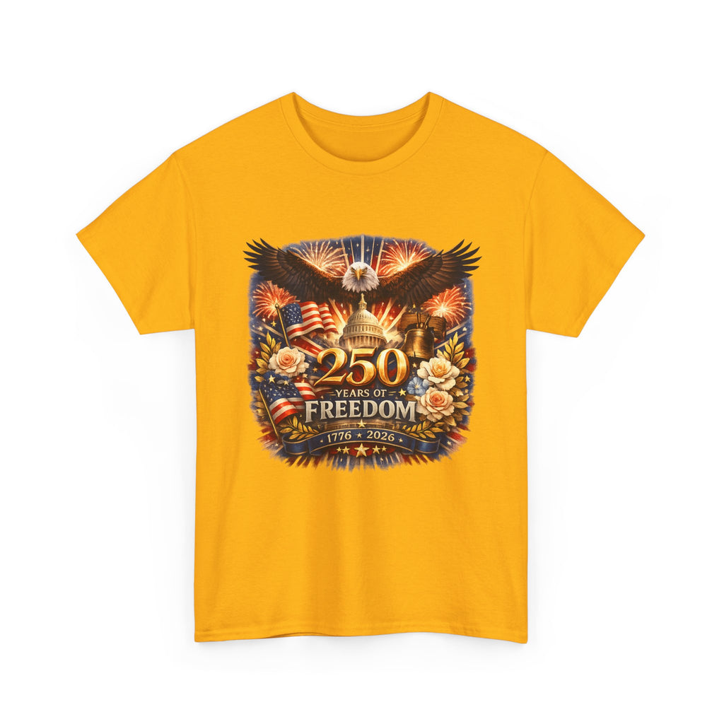 T-Shirt — 250 Years of Freedom Patriotic Eagle Fourth of July Tee