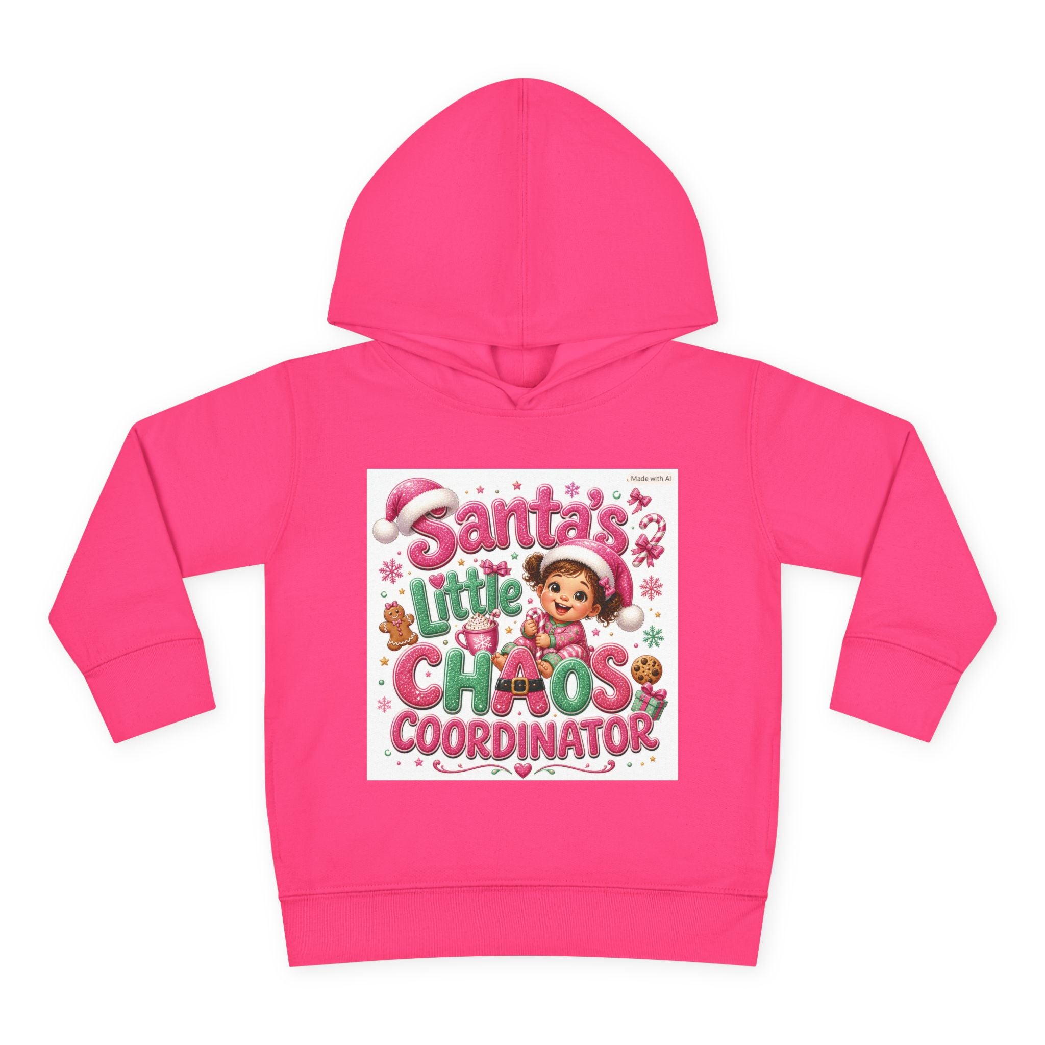 Toddler Hoodie - "Santa's Little Chaos Coordinator" Christmas Pullover