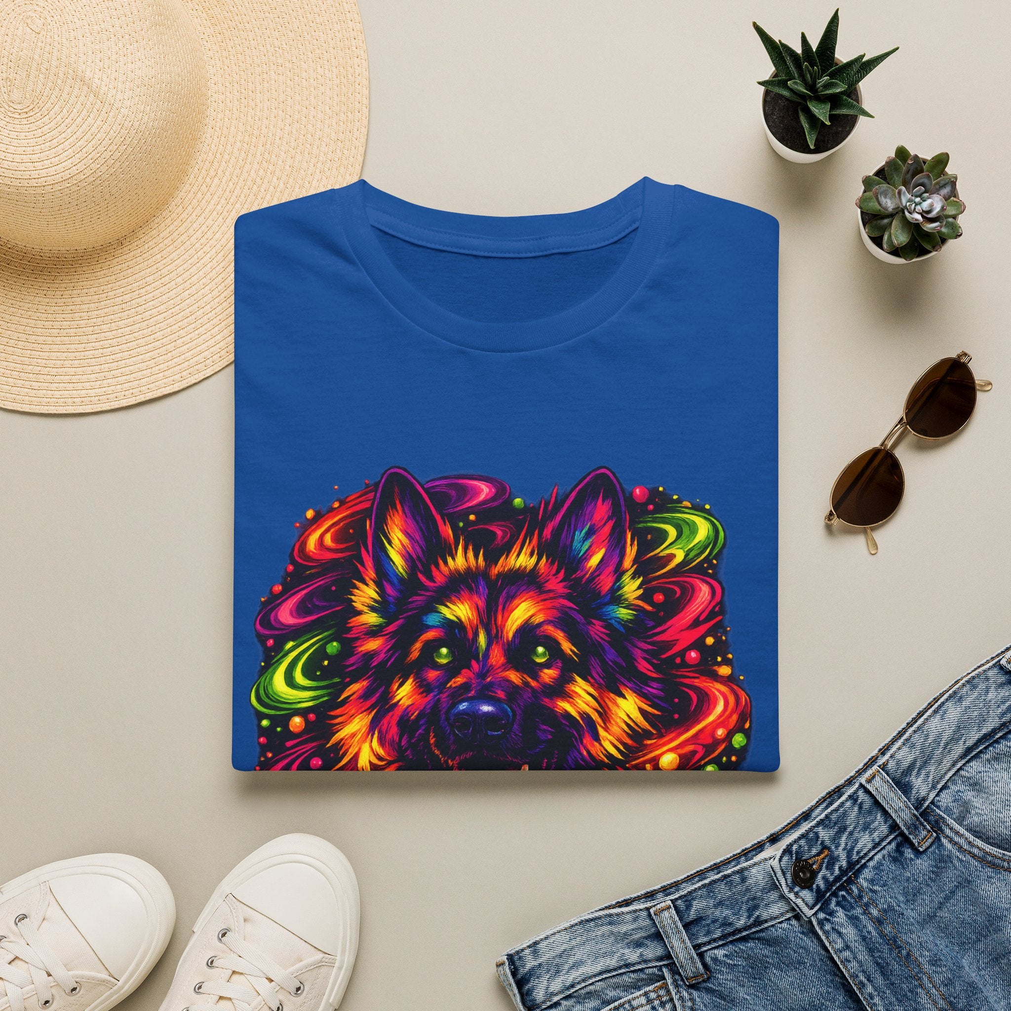 Psychedelic German Shepherd T-Shirt