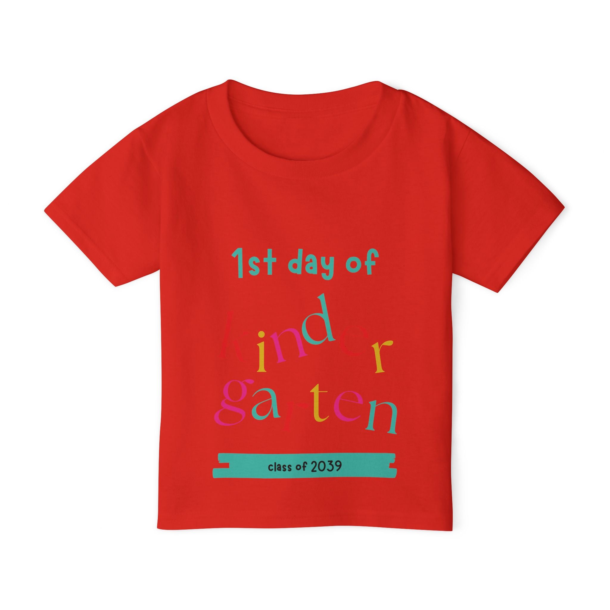 1st Day of Kindergarten Toddler T-Shirt — Class of 2039 Back-to-School Shirt