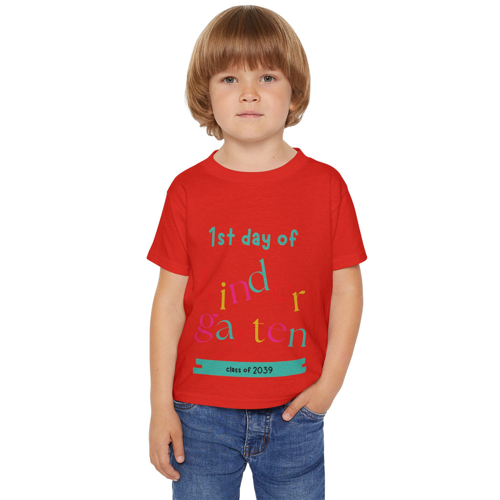 1st Day of Kindergarten Toddler T-Shirt — Class of 2039 Back-to-School Shirt