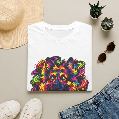 Colorful Psychedelic Dog T-Shirt — Neon German Shepherd Art Tee