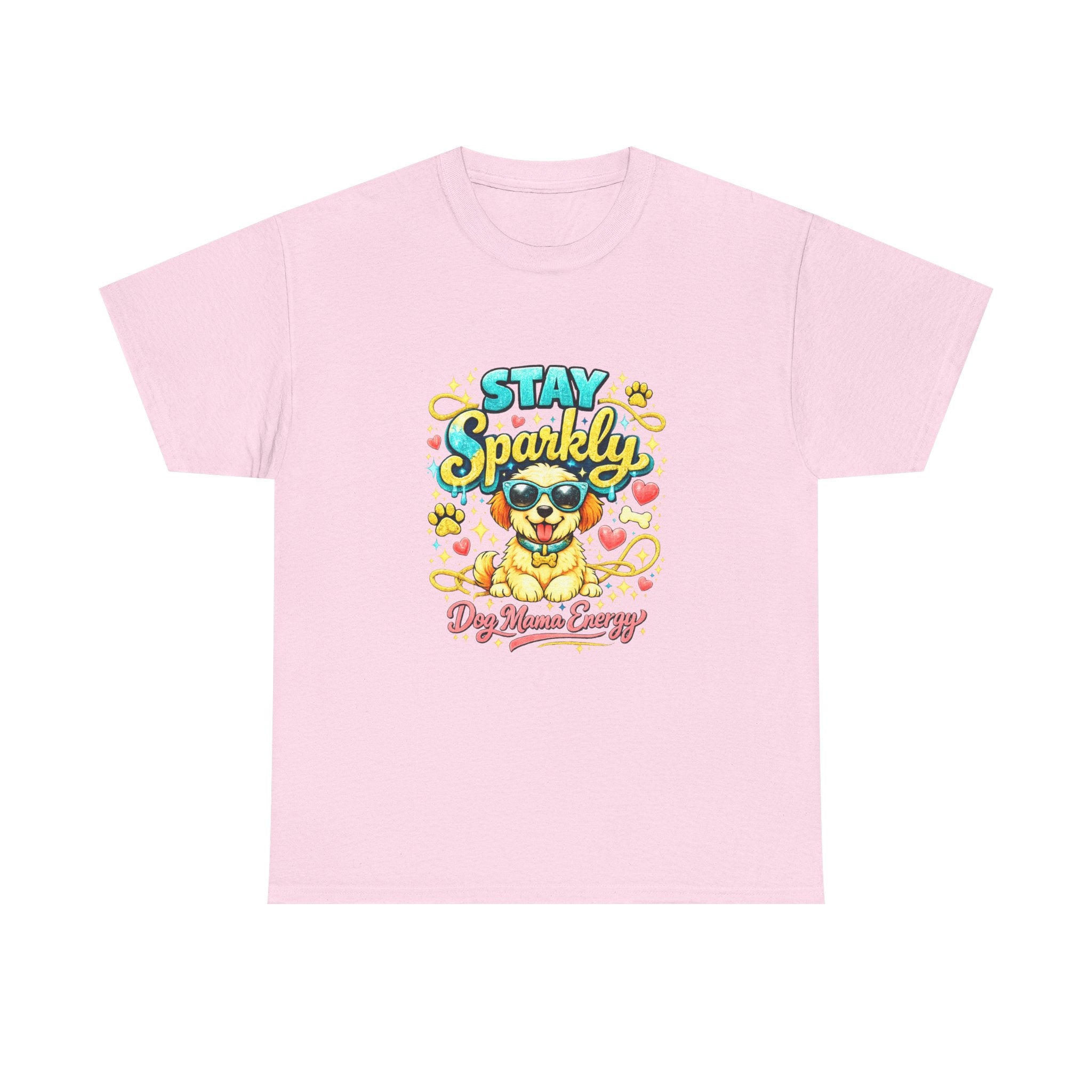 Stay Sparkly Dog Mama T-Shirt | Cute Glitter Pup Graphic Tee